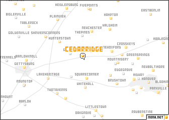 map of Cedar Ridge