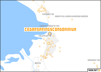 map of Cedar Springs Condominium