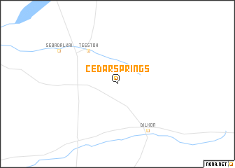 map of Cedar Springs