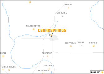 map of Cedar Springs