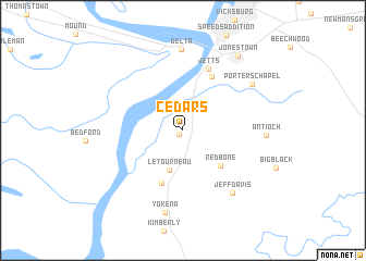 map of Cedars