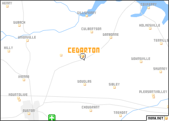 map of Cedarton