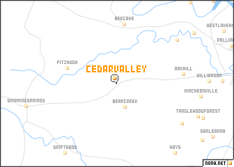 map of Cedar Valley