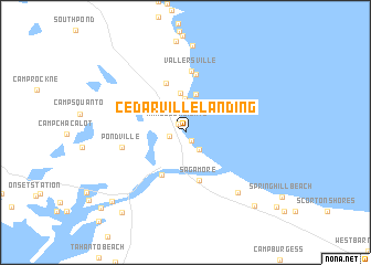 map of Cedarville Landing