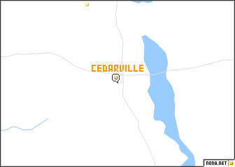 map of Cedarville