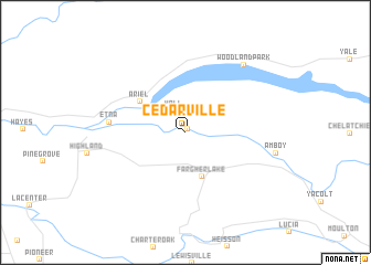 map of Cedarville