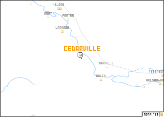map of Cedarville