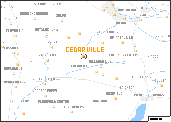 map of Cedarville