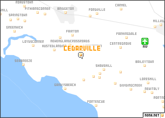 map of Cedarville