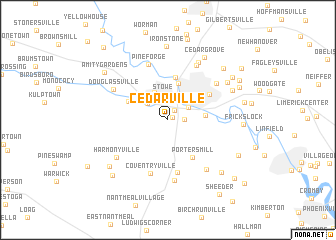 map of Cedarville