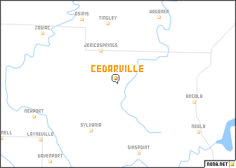 map of Cedarville