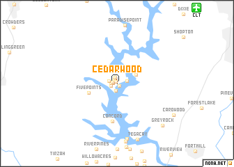 map of Cedarwood