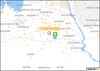 map of Cedarwood