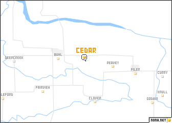 map of Cedar