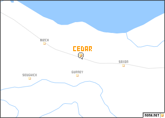 map of Cedar