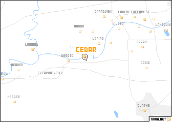 map of Cedar