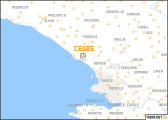 map of Cedas