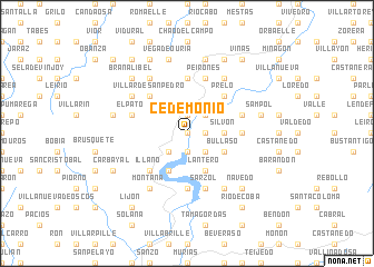 map of Cedemonio