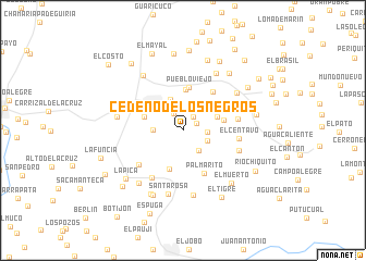 map of Cedeño de Los Negros