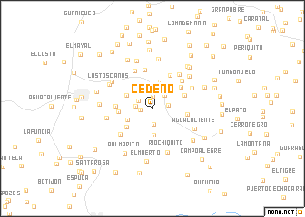 map of Cedeño