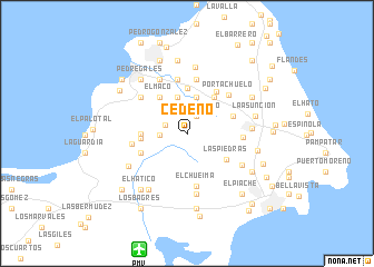 map of Cedeño