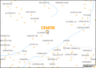 map of Cedeño