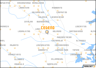 map of Cedeño