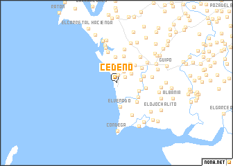 map of Cedeño