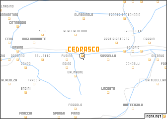 map of Cedrasco