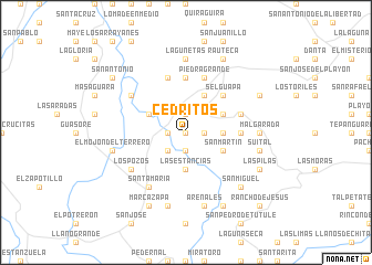 map of Cedritos