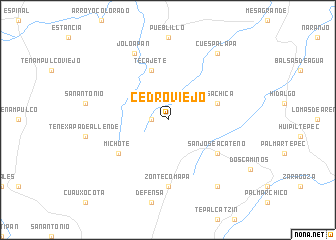 map of Cedro Viejo