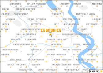 map of Cedrowice