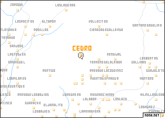 map of Cedro