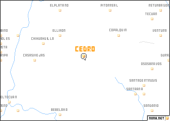 map of Cedro