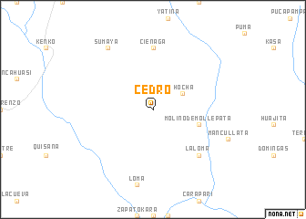 map of Cedro