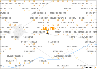 map of Cedzyna