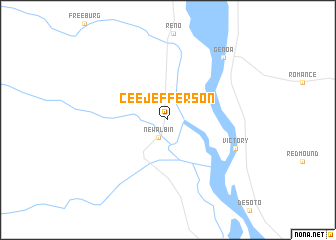 map of Cee Jefferson