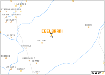 map of Ceel Baari