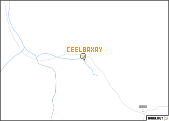 map of Ceel Baxay