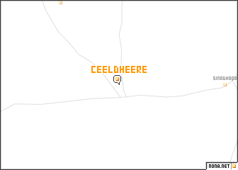 map of Ceel Dheere