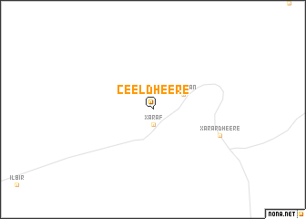 map of Ceel Dheere