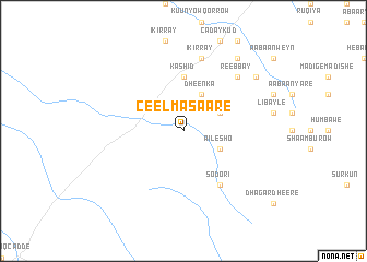 map of Ceel Masaare