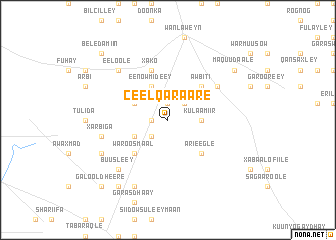 map of Ceel Qaraare