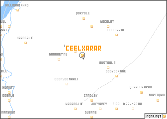 map of Ceel Xarar