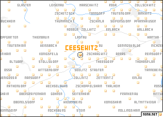 map of Ceesewitz