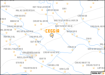 map of Ceggia