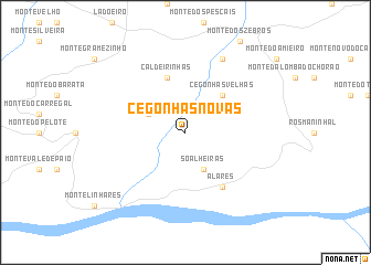 map of Cegonhas Novas