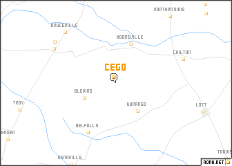 map of Cego