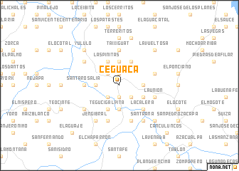 map of Ceguaca