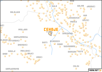 map of Čehaje